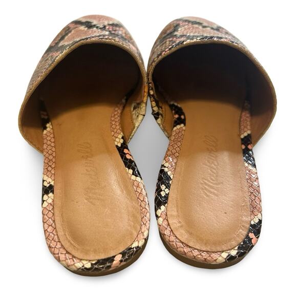 Madewell Remi Mule Women's Size 7 Snakeskin Embossed Leather Minimalist Casual - Picture 4 of 5